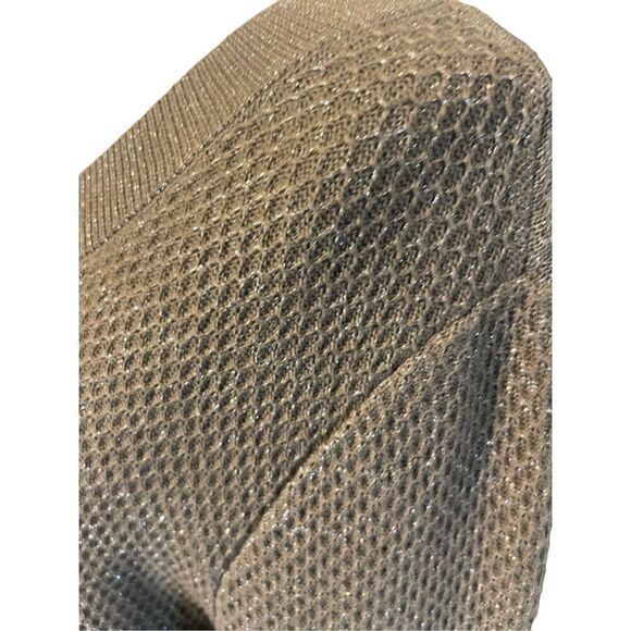 Croft & Barrow Gold Shimmering  V-Neck Long Sleeve Sweater Size Large-EUC - Picture 7 of 10